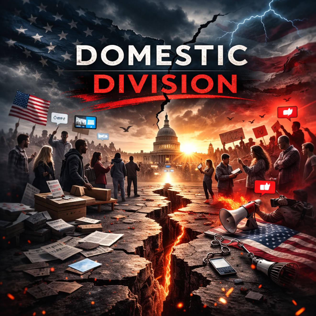 Chris Cochran for America. Domestic divisioin, a serious National Security risk that Americans need to be aware of and take action...